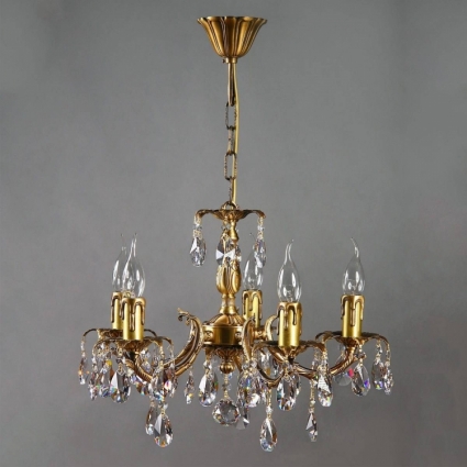 Подвесная люстра Ambiente Benisa 2226/5 AB Tear Drop для спальни площадью до 10 кв.м.,  в классическом стиле