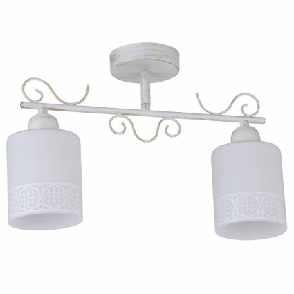 Потолочный светильник IDLamp Ileria 848/2PF-Whitepatina для прихожей площадью до 4.4 кв.м.,  в стиле прованс
