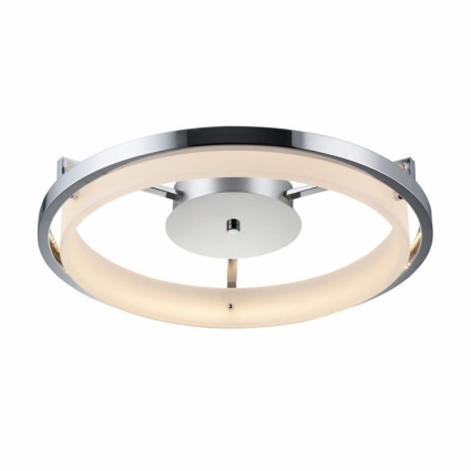Потолочный светодиодный светильник IDLamp Ringa 291/35PF-LEDChrome для спальни площадью до 10.5 кв.м.,  в стиле Хай-тек