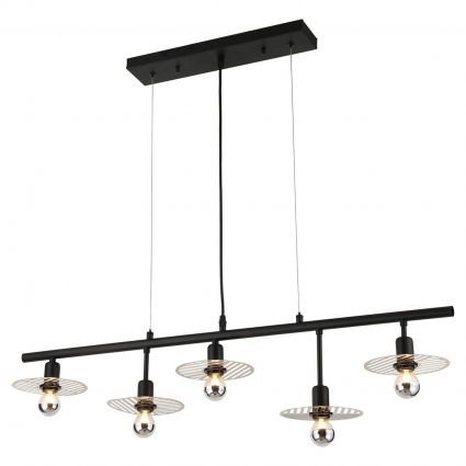 Подвесная люстра Lussole Loft Cranbrook LSP-8254 для кухни, цвет черный