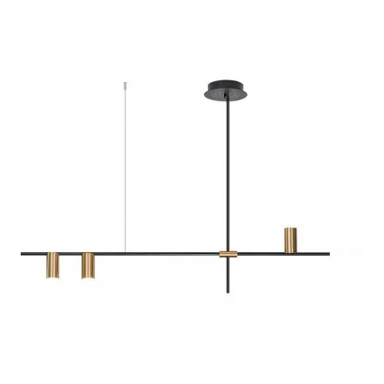 Подвесная люстра Kink Light Рия 07621-3,20 для кухни, цвет черный