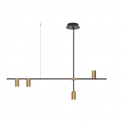 Подвесная люстра Kink Light Рия 07621-4,20 для кухни, цвет черный