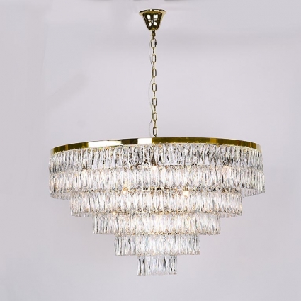 Подвесная люстра Newport 10129+17/C gold М0062139 для больших залов, цоколь E14