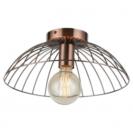 Потолочный светильник Lussole Loft Brooks LSP-8249 для прихожей, цвет медь