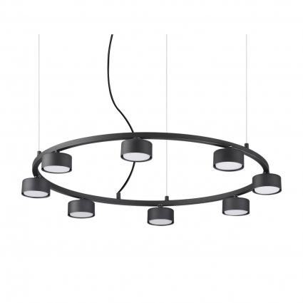 Подвесная люстра Ideal Lux Minor Round SP8 для офиса, цоколь GX53