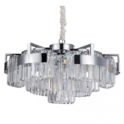 Подвесная люстра Newport 4356+3/C Chrome М0062732 для гостиной, цоколь E14