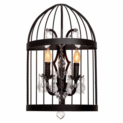 Бра Loft IT Loft1891W для гостиной площадью до 4.4 кв.м., цвет черный,  в стиле кантри