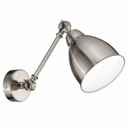 Спот Ideal Lux Newton AP1 Nickel для офиса площадью до 3.3 кв.м., цвет матовый никель,  в морском стиле