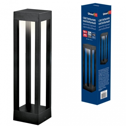 Уличный светодиодный светильник (UL-00006814) Uniel ULU-T06A-10W/3000K IP65 Black, цоколь LED