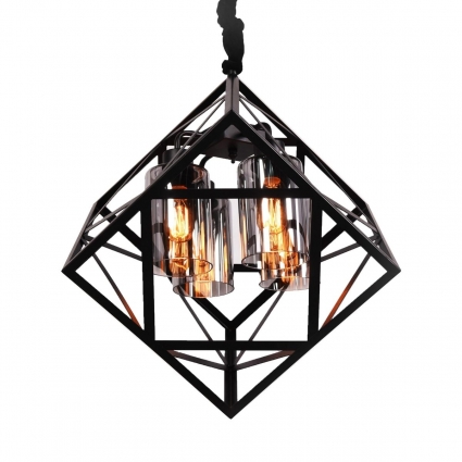 Подвесная люстра Lumina Deco Brutte LDP 11339-4 BK для прихожей, цоколь E27