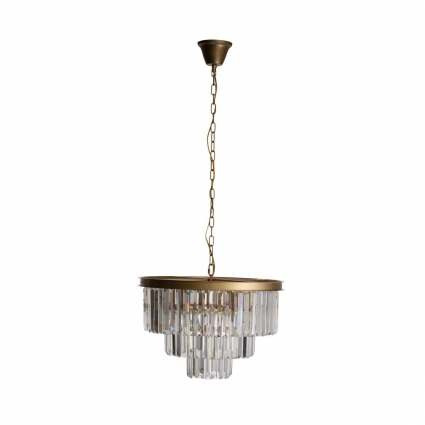Подвесная люстра Loft IT Prism Clear 10019/500C для гостиной, цоколь E14