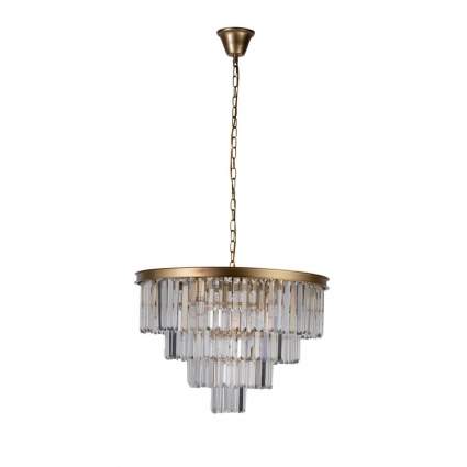 Подвесная люстра Loft IT Prism Clear 10019/600C для гостиной, цоколь E14
