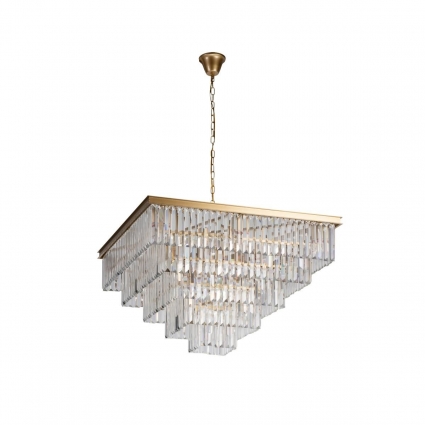 Подвесная люстра Loft IT Prism Clear 10019/800S для гостиной, цоколь E14