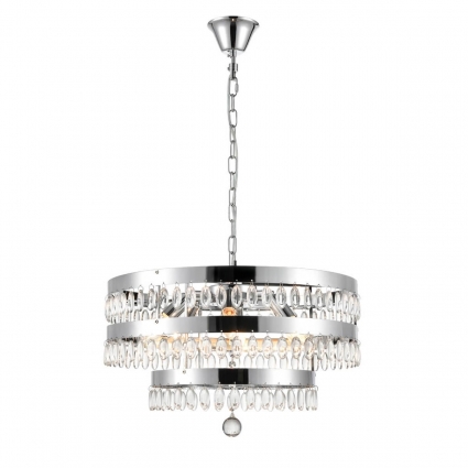 Подвесная люстра Vele Luce Breeze VL3263P06 на площадь до 12 кв.м., цвет хром,  в классическом стиле
