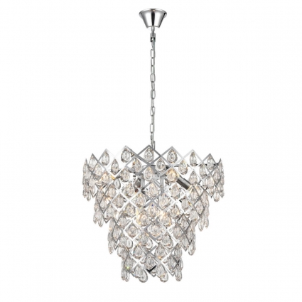 Подвесная люстра Vele Luce Diana VL3273P06 на площадь до 12 кв.м., цвет хром,  в классическом стиле