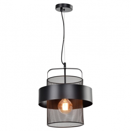 Подвесной светильник Lussole Loft Bullock LSP-8408 для кухни, цвет черный,  в стиле лофт