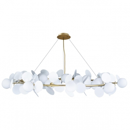 Подвесная люстра Loft IT Matisse 10008/1300 white для больших залов, цвет белый,  в современном стиле