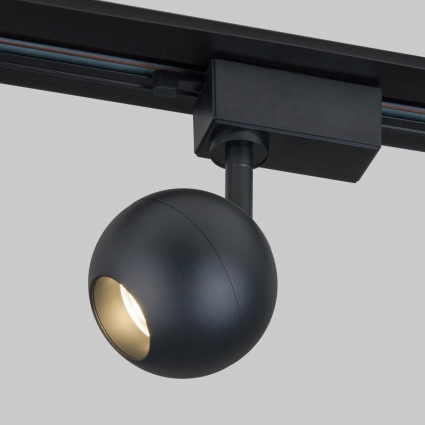 Трековый светодиодный светильник Elektrostandard Ball черный 8W 4200K LTB76 4690389169892 для магазина площадью до 3 кв.м.,  в современном стиле