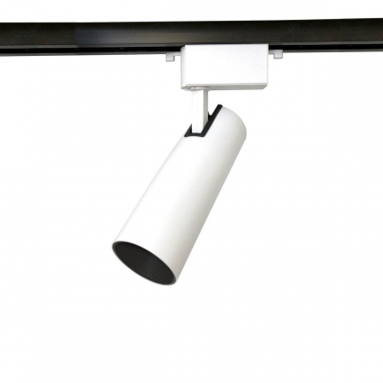 Трековый светодиодный светильник Ambrella light Track System GL5852 для магазина, цвет белый,  в современном стиле