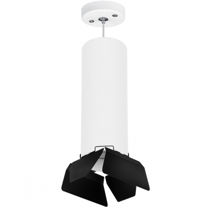 Подвесной светильник Lightstar Rullo (216496+590086+202487) RP6496487 для гостиной, цвет белый,  в стиле Хай-тек