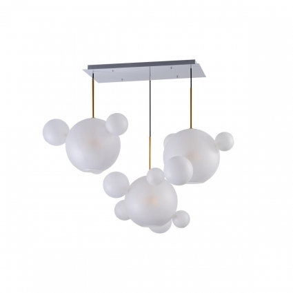 Подвесной светильник Loft IT Bolle 2030-S3 для кафе и ресторанов, цвет белый,  в стиле Хай-тек