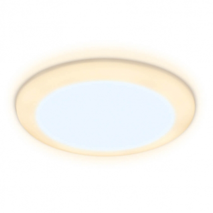 Встраиваемый светодиодный светильник Ambrella light Led Downlight DCR301 для офиса, цвет белый,  в современном стиле