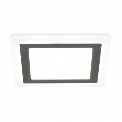 Встраиваемый светодиодный светильник Ambrella light Downlight DCR396 для офиса, цвет белый,  в современном стиле