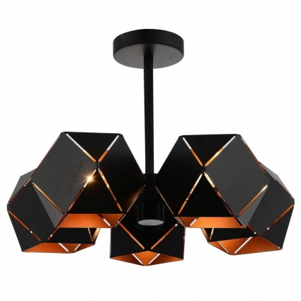 Потолочная люстра ST Luce SL258.402.05 для кухни площадью до 11.1 кв.м., цвет черный,  в стиле лофт