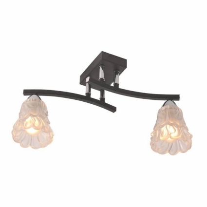 Потолочный светильник IDLamp Simone 217/2PF-Blackchrome для кухни площадью до 6.7 кв.м.,  в современном стиле