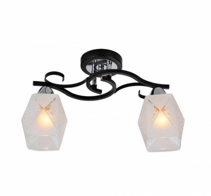 Потолочный светильник IDLamp Kinsey 233/2PF-Blackchrome для кухни площадью до 6.7 кв.м.,  в современном стиле