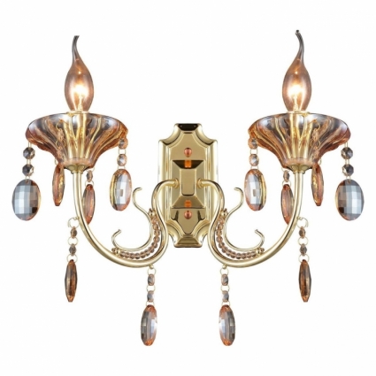 Бра Toplight Yolanda TL7210B-02GD для спальни площадью до 4.4 кв.м., цвет золотой,  в классическом стиле