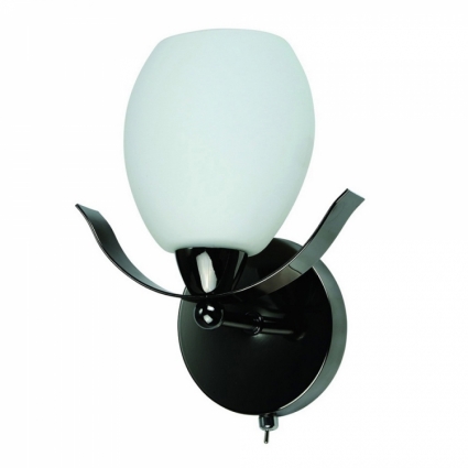 Бра IDLamp Martha 601/1A-MONNDarkchrome для спальни площадью до 3.3 кв.м.,  в современном стиле