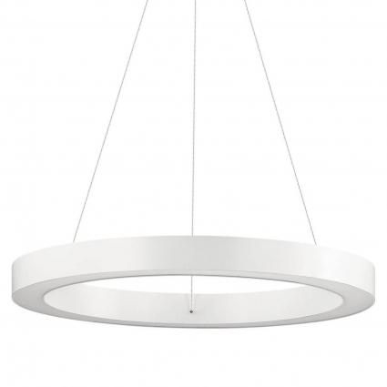 Подвесной светодиодный светильник Ideal Lux Oracle D50 Round Bianco 211404 для офиса, цвет белый,  в современном стиле