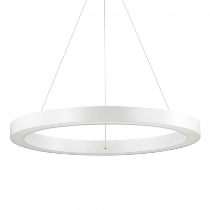Подвесной светодиодный светильник Ideal Lux Oracle D60 Round Bianco 211398 для офиса, цвет белый,  в современном стиле
