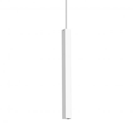 Подвесной светодиодный светильник Ideal Lux Ultrathin D040 Square Bianco 194189 для кухни, цвет белый,  в современном стиле