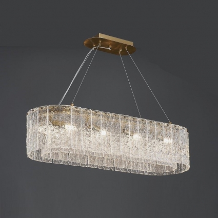 Подвесной светильник Newport 10820/90 brass oval М0064784 для больших залов площадью до 40.0 кв.м.