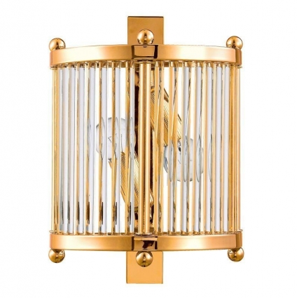 Настенный светильник Crystal Lux Tadeo AP2 Gold/Transparente для кухни, цвет золотой