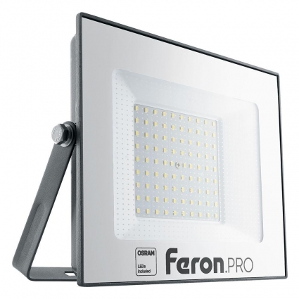 Светодиодный прожектор Feron LL-1000 100W 6400K 41541, цвет черный,  в современном стиле