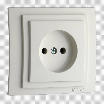 Розетка 2К Mono Electric Larissa 16A 250V винтовое подключение белый 103-191922-116, цвет белый,  в современном стиле