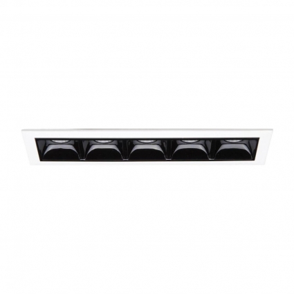 Встраиваемый светодиодный светильник Ideal Lux Lika 10W Trim 206219 для офиса, цвет черный,  в стиле Хай-тек
