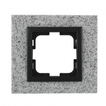Рамка 1-постовая Mono Electric Style Granit белый гранит 107-600000-160, цвет белый