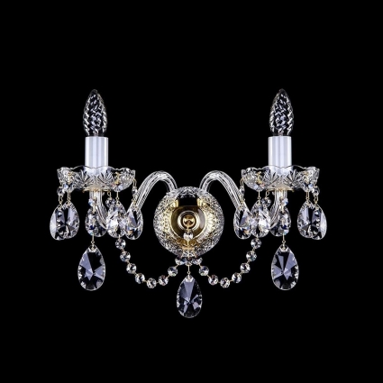 Бра Artglass Lamia II. CE для гостиной, цвет латунь,  в классическом стиле