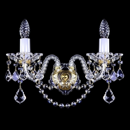Бра Artglass Madison II. Va-Pe CE для гостиной, цвет латунь,  в классическом стиле