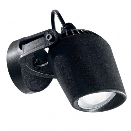 Уличный настенный светодиодный светильник Ideal Lux Minitommy AP Nero 4000K 096476 на площадь до 1.5 кв.м., цвет черный,  в современном стиле