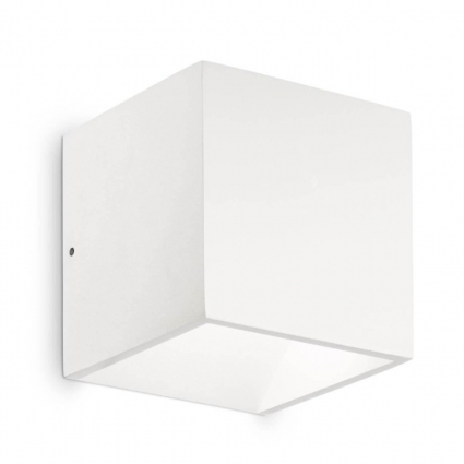 Уличный настенный светодиодный светильник Ideal Lux Rubik Ap1 Bianco 4000K 149745, цвет белый,  в современном стиле