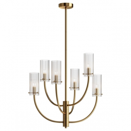Подвесная люстра Maytoni Arco MOD223PL-06BS для кухни, цвет латунь