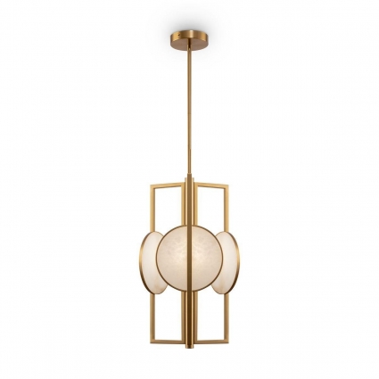 Подвесная люстра Maytoni Marmo MOD099PL-03G для кухни, цвет золотой,  в стиле модерн