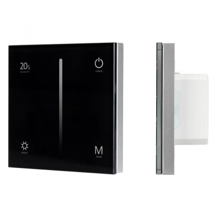 Панель управления Arlight Sens Smart-P40-Dim Black 028110, цвет черный,  в стиле Хай-тек
