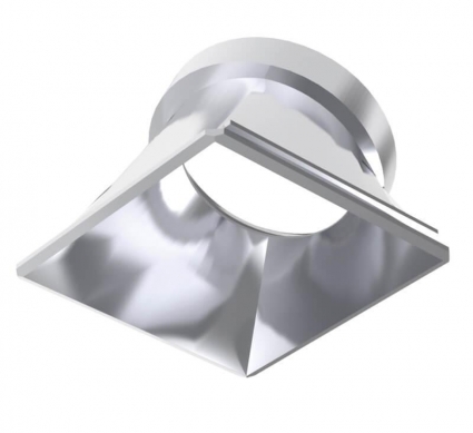 Рефлектор Ideal Lux Dynamic Reflector Square Slope Ch 221670, цвет хром