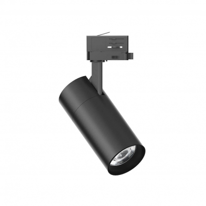 Трековый светодиодный светильник Ideal Lux Quick 28W CRI90 30 4000K BK On-Off 222684 для магазина, цвет черный,  в современном стиле